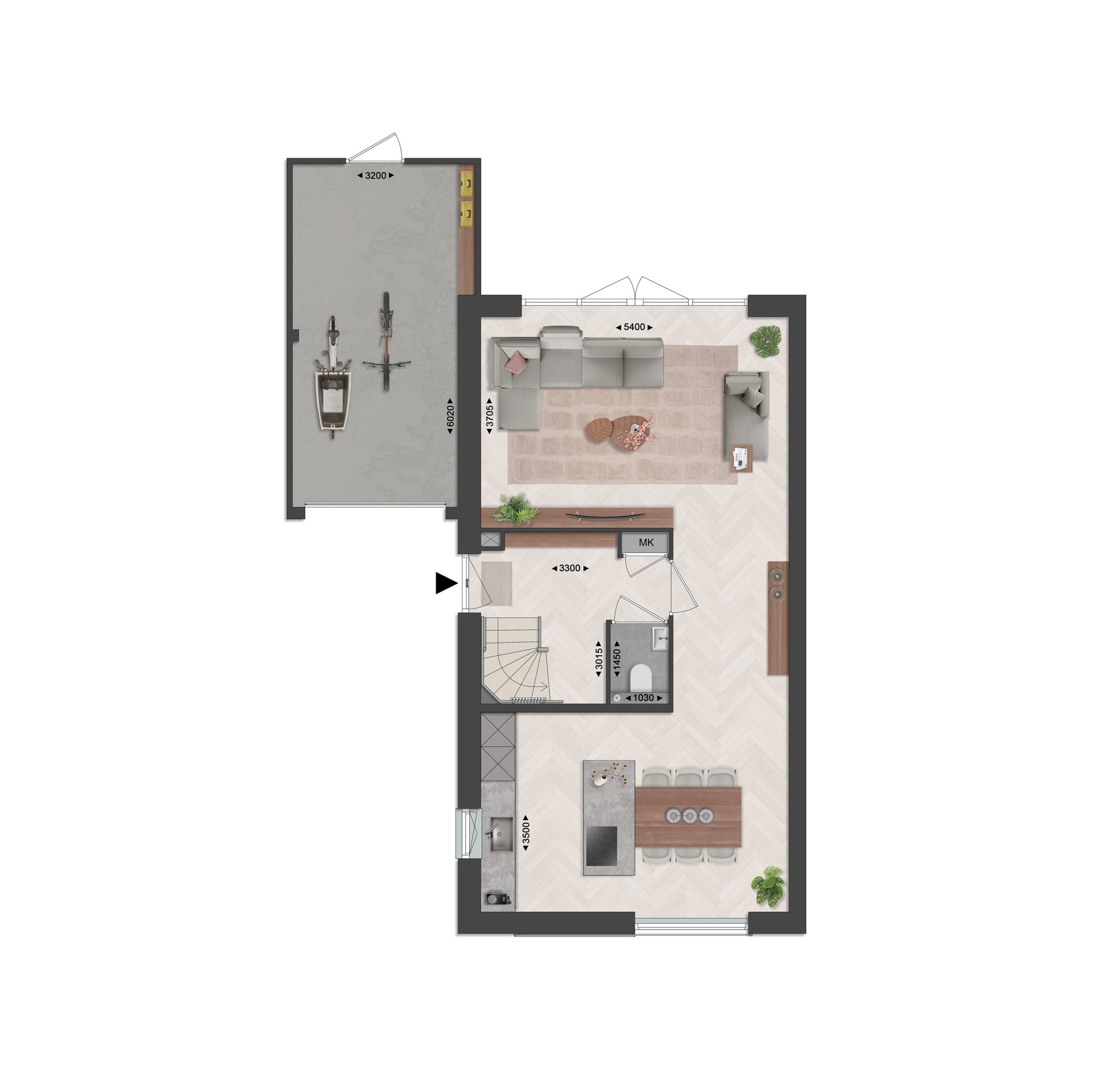 T3 - bouwnummer 128 plattegrond